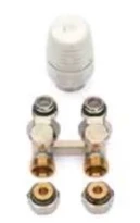 Begetube set radiateur de raccordement 3 avec bloc H pour raccordement sol
