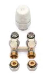Begetube set radiateur de raccordement 3 avec bloc H pour raccordement sol