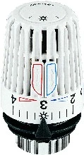 Heimeier K thermostaatknop - wit - met spaarclip