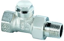 RADIATOR KOPPELING HEIMEIER REGULUX dn20(3/4")recht vernikkeld