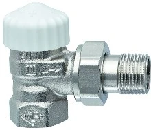 Heimeier V-Exact II thermostatiseerbare haakse radiatorkraan 3/8 x 3/8