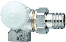 Heimeier V-Exact II double vanne radiateur équerre thermostatisable gauche 1/2 x 1/2