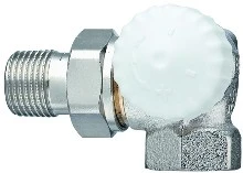 Heimeier V-Exact II double vanne radiateur équerre thermostatisable droite 1/2 x 1/2