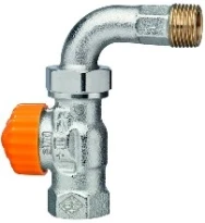 Heimeier Eclipse vanne thermostatique 1/2 nickel bronze droit dn15 - avec courbe
