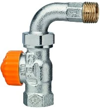 Heimeier Eclipse vanne thermostatique 1/2 nickel bronze droit dn15 - avec courbe