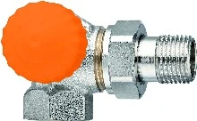 Heimeier Eclipse vanne thermostatique 1/2 nickel bronze double équerre dn15 - raccord à gauche