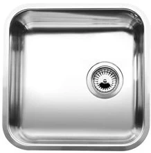 EVIER SOUS-ENCASTRABLE BLANCO SUPRA 400-U 440 MM - 440 MM o inox 1 cuve satine - vidage manuel 3 1/2