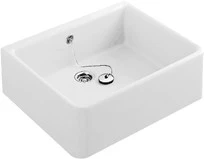 Villeroy & Boch O.Novo opbouwspoeltafel 1 bac 595 x 500 x 200 mm - porcelaine - blanc alpine - avec trop-plein