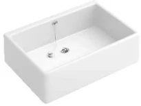 Villeroy & Boch O.Novo Omnia Pro table de rinçage à poser 495 x 400 x 170 mm - blanc - sans trou de robinet - avec trop-plein