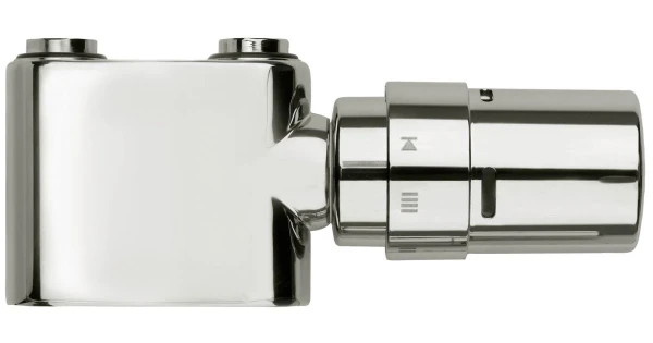 VENTIELSET VASCO 1/2 chroom design recht-met thermostaatknop