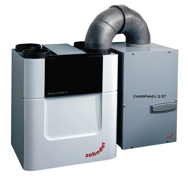 WARMTEWISSELAAR ZEHNDER COMFOAIR Q PREMIUM ComfoFond-L Q L aardwarmtewisselaar via option box