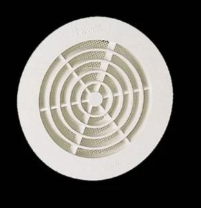 Nicoll Vent ventilatierooster 100 mm - wit - met muggengaas