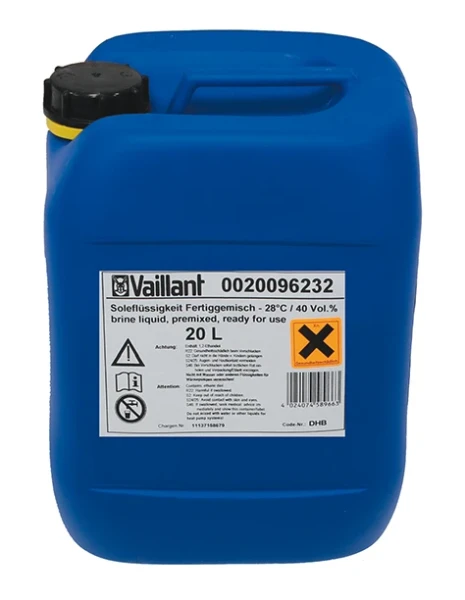 Vaillant flexoTHERM liquide concentré 20L vert glycol éthylène pour  flexoTHERM avec aroCOLLECT