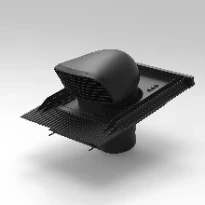 Renson passage toiture 150/160 noir design polypropylène pannendak
