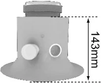 Bulex adaptateur vertical 80/125 mm pour Thermomax et Themacondens