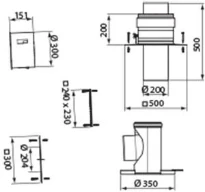 SET RACCORDEMENT VAILLANT 200 - cascade et évacuation rigide