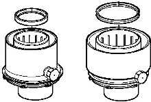 ACV HRE adaptateur 80/125 pour chaudières HRE obligatoire pour composition concentrique