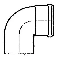 Axioma Inox coude 90° MF 80 mm - joint viton
