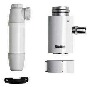 Vaillant RGA concentrique Alu/acier évacuation condensation 60/100 mm - avec siphon