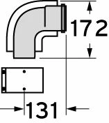 Vaillant RGA concentrique PP/acier coude 90° 60/100 mm - prix par pièce