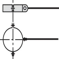 COLLIER DE FIXATION VAILLANT 80   MM par 5 pcs
