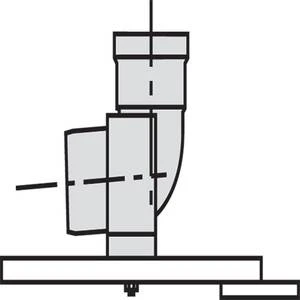 COURBE VAILLANT 80MM 87° avec support
