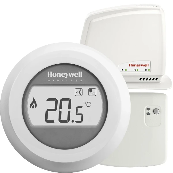 Honeywell Round Connect thermostat à horloge sans fil - blanc - on/off avec pile - gateway
