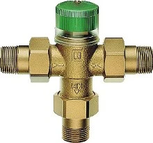 Resideo TM200 thermostatische mengkraan 3/4 - regelbaar 30°-60° C