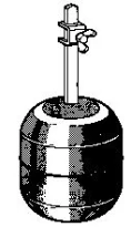 Braukmann Z171T Boule flottante max 65 gr. Polyéthylène pour flotteurs 1/2-3/4-4/4