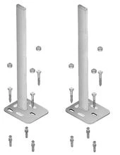 Rofix Duo radiator standbuis 700 mm (set 2st) met bevestingsbouten - prijs per set