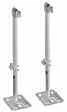 Rofix console sur pied Unistand ral 9010 blanc pur inclusif rosace de finition (set de 2)