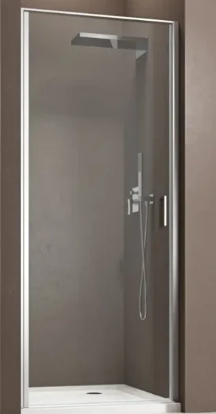 Aquaconcept Factor 401 porte de douche pivotante 850-890 mm - chromé brillant - transparent - traitement du verre: AquaClean