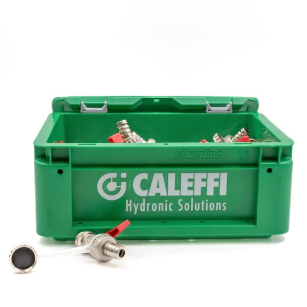 Caleffi Promobox 25x vul- en aflaatkraan voor ketel 1/2 M