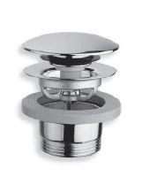 Conima 8140 afvoerplug met click-clack 6/4 x 72 mm - chroom - voor bad