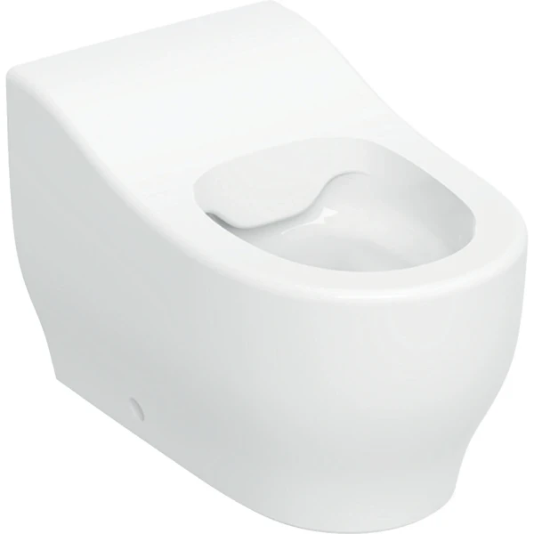 Geberit Bambini staand kindertoilet Rimfree - zonder spoelrand - 275 x 440 mm - zonder gaten voor toiletzitting - Wit / KeraTect