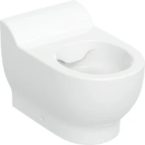 Geberit Bambini WC au sol à fond creux pour enfants, Rimfree, sans trous pour siège de WC: T min.=53cm, Blanc