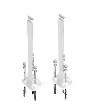 Rofix Duo radiator standbuis 1200 mm (set 2st) met bevestigingsbouten en universele radiatorbevestiging - prijs per set