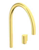 Ideal Standard Solos mitigeur lavabo 2-trous avec bec et poignée rond (à combiner avec porcelaine solos) brushed gold