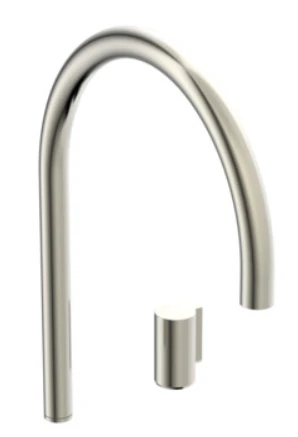 Ideal Standard Solos mitigeur lavabo 2-trous avec bec et poignée rond (à combiner avec porcelaine solos) rvs look/look rvs