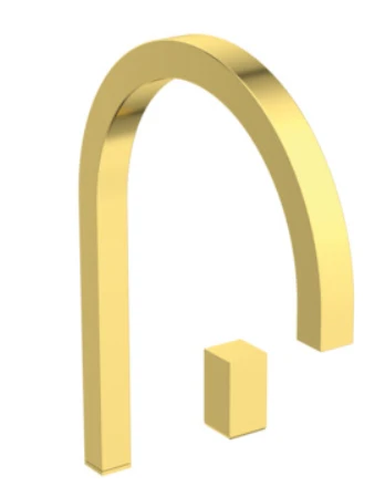 Ideal Standard Solos mitigeur lavabo 2-trous avec bec et poignée carré (à combiner avec porcelaine solos) brushed gold