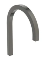 Ideal Standard Solos bec de lavabo électronique carré 1 trou (à combiner avec porcelaine solos) brushed gun metal