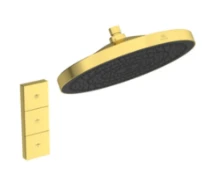 Ideal Standard IdealRain Solos pomme de tête ø 300 mm 3f+télécommande, 12 l/min brushed gold