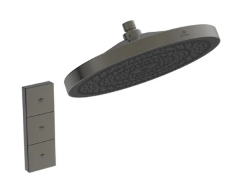 Ideal Standard IdealRain Solos pomme de tête ø 300 mm 3f+télécommande, 12 l/min brushed gun metal