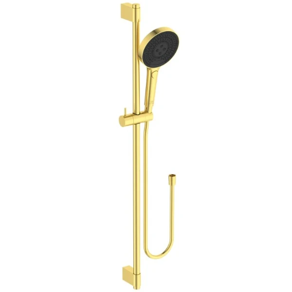 Ideal Standard IdealRain Solos barre de douche 900 mm avec douchette ø 130 mm 3f, 8l/min brushed gold
