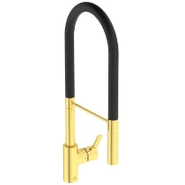 Ideal Standard Gusto mitigeur cuisine pro avec douchette 2f brushed gold