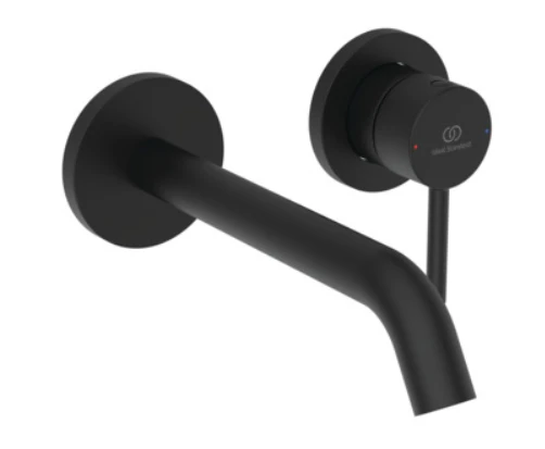 Ideal Standard Ceraline Nuovo afwerkset voor wandmengkraan - uitloop 180 mm - Silk Black