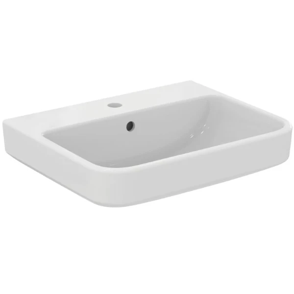 Ideal Standard i.life B lavabo 550 x 480 mm - blanc SmartGuard - avec trou de robinet - avec trop-plein - dans un emballage à emporter