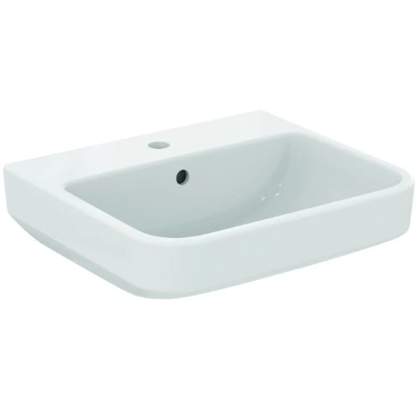 Ideal Standard i.life B lavabo 500 x 480 mm - blanc SmartGuard - avec trou de robinet - avec trop-plein - dans un emballage à emporter