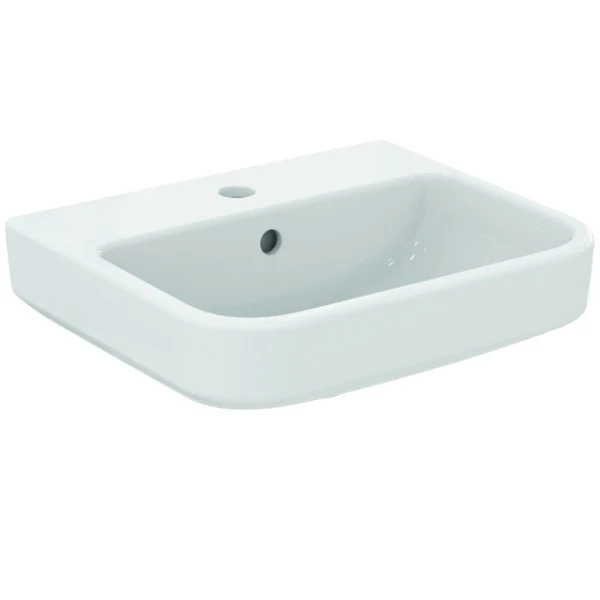 Ideal Standard i.life B lave-mains 450 x 380 mm - blanc SmartGuard - avec trou de robinet - avec trop-plein - dans un emballage à emporter