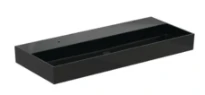 Ideal Standard Solos lavabo 1215 x 515 mm - noir - avec trou de robinet - sans trop-plein - aplati pour montage sur étagère - combiné avec les robinets Solos